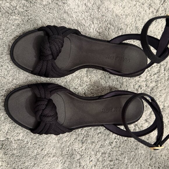 Rothy's The Knot Sandal black 7.5 - Picture 4 of 5